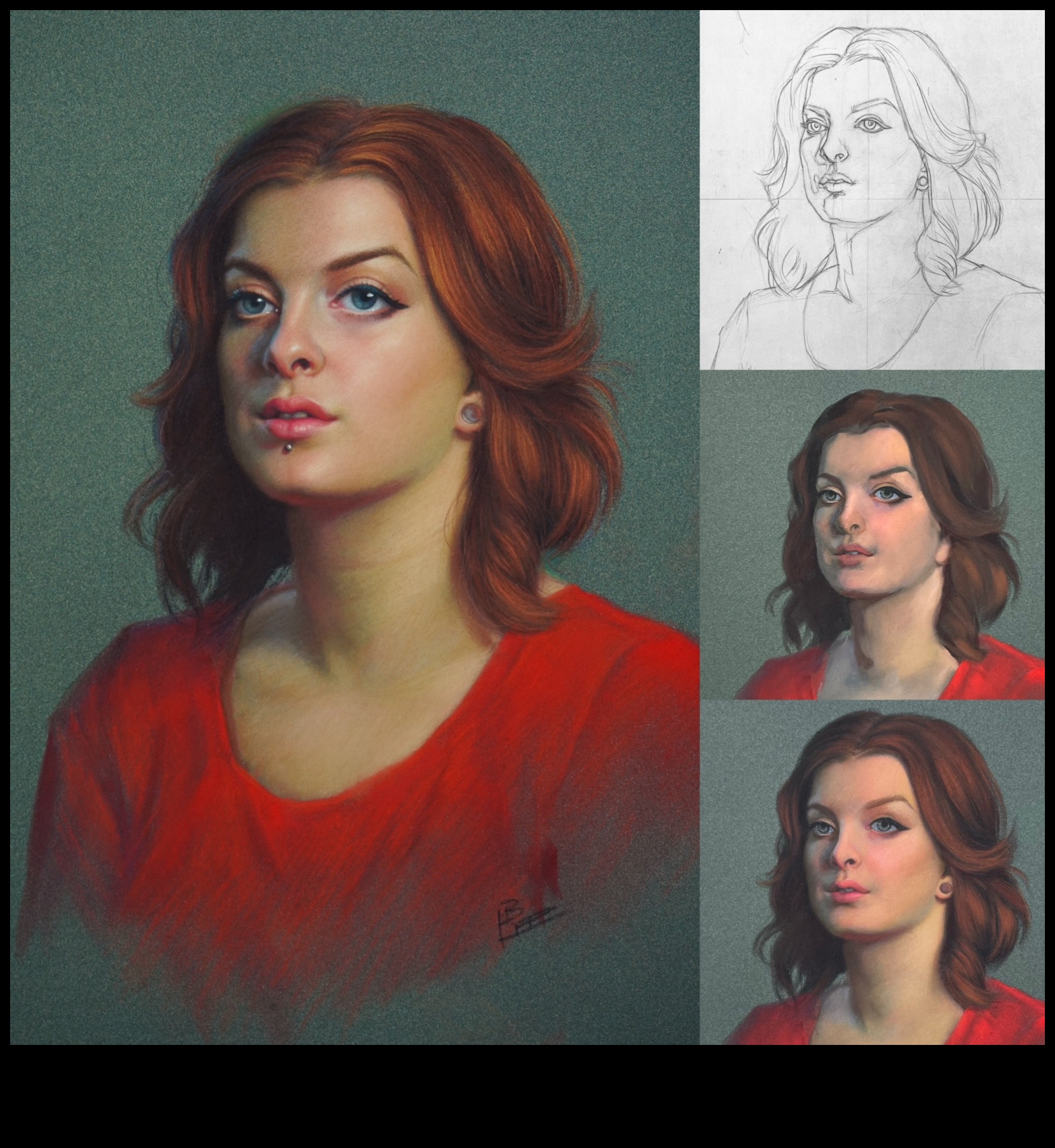 פורטרטים פסטליים צורת אמנות נצחית 2 דיוקן פסטל: העברת רגש במשיכות עדינות