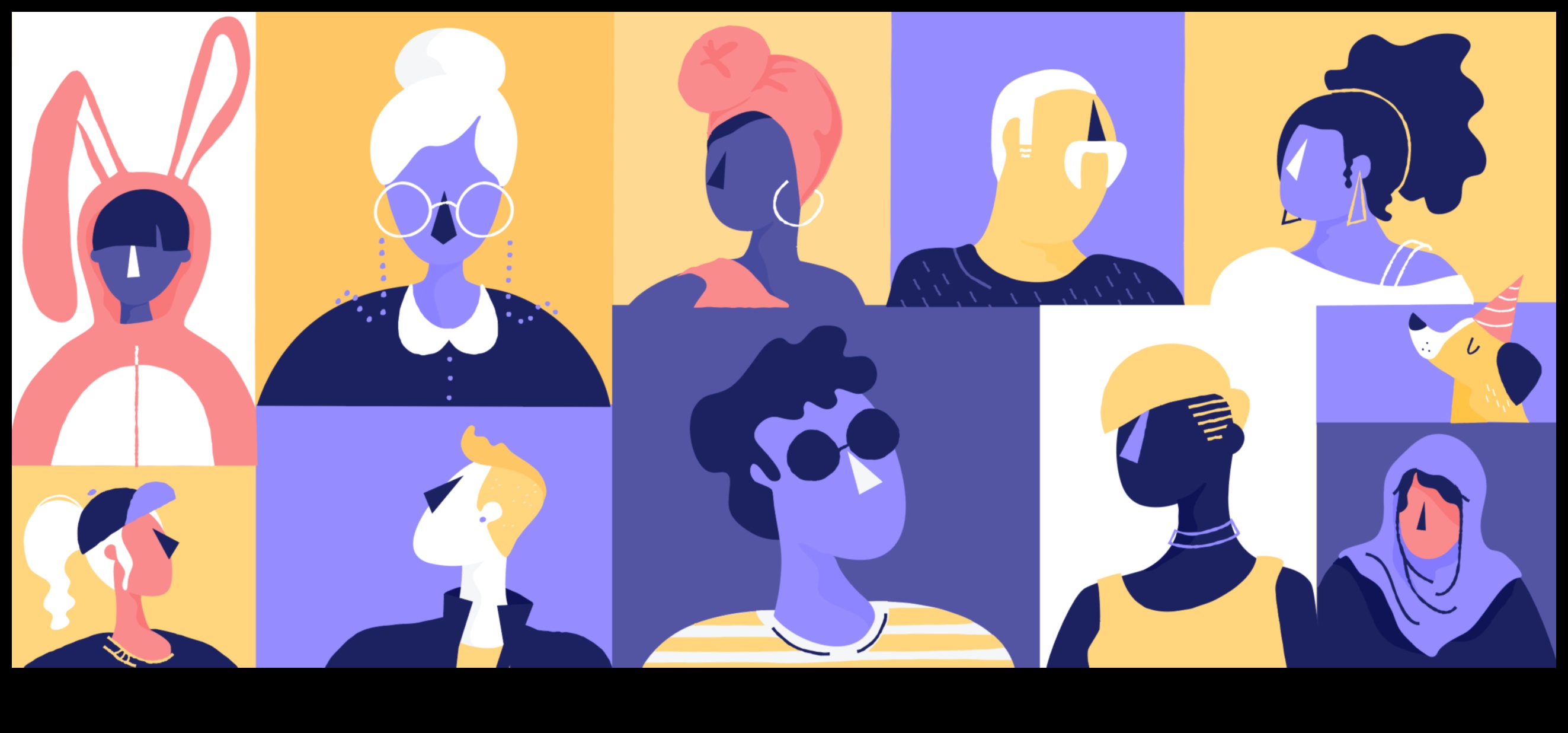 דמויות צבעוניות: ממחישות את המגוון של אישים