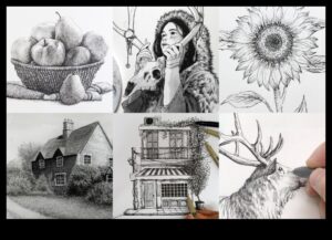 שליטה בדיו: יצירת רישומים מפורטים ואקספרסיביים