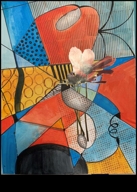 ריאליזם מופשט: רישומים מעלים עם אלמנטים לא ייצוגיים